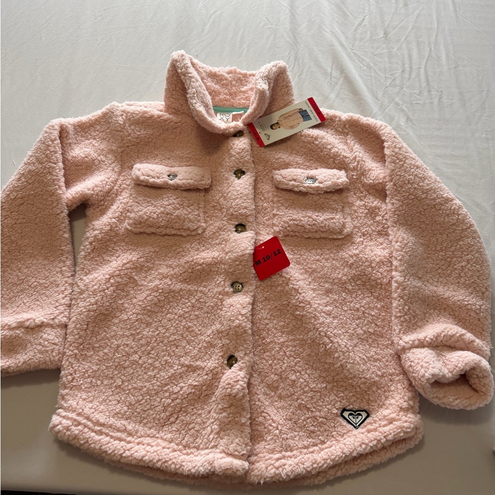 Roxy Soft Pink Fleece Jacket